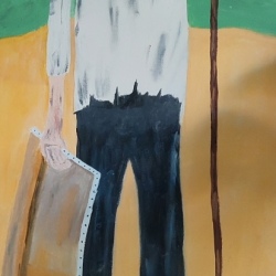 Le peintre - 40x90-cm