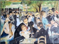 Le moulin de la galette-Reproduction Renoir 60x80