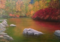 Paysage d'automne 50X70